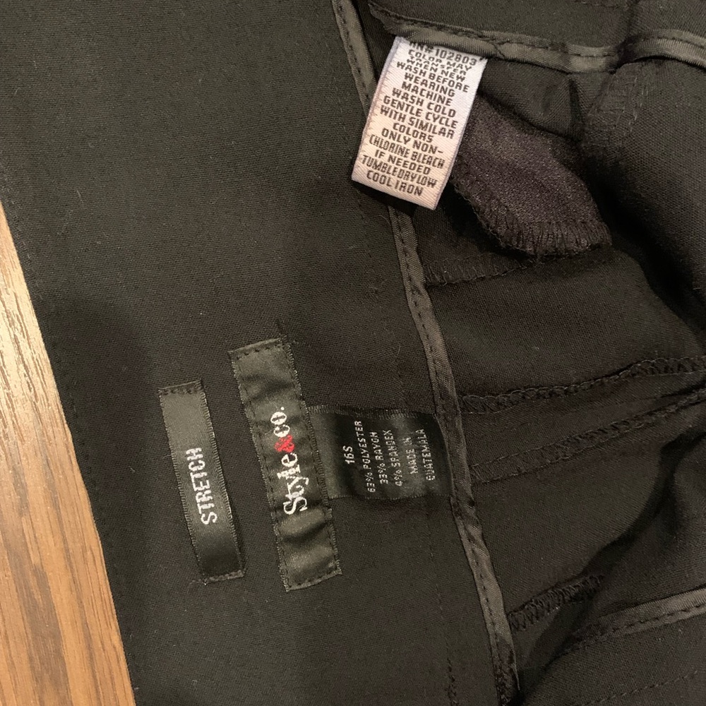Nice black pants by Style&Co size 16